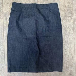A-line denim feel skirt- size 8
